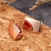 Square Earrings for Women Rose Gold Color Metallic Style OL Earrings Fashion Contracted Female Jewelry 2022 Drop Shipping
