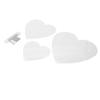 Acrylic Cupcake Stand 3 Tier Heart Shape Clear Dessert Display Holder for Wedding Birthday Party