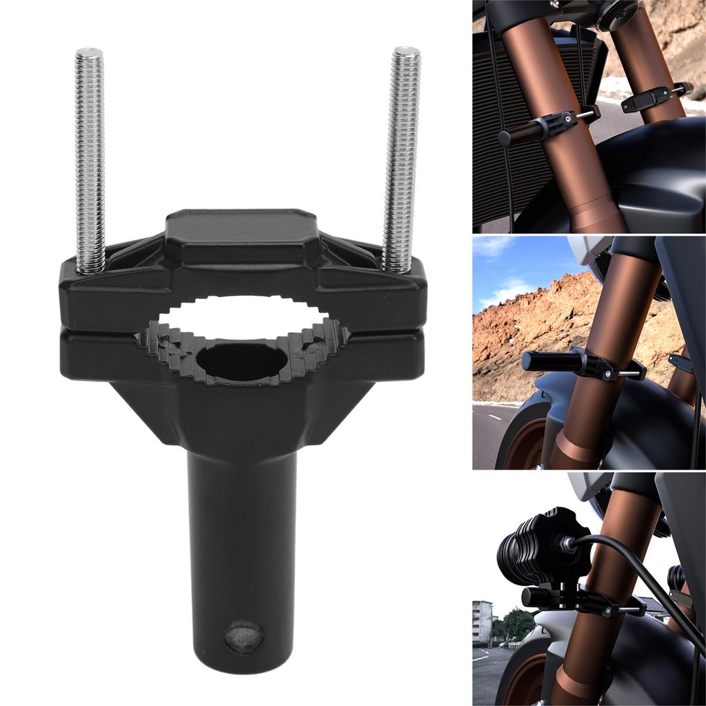 Front Fork Lamp Mount Shock Absorbing Aluminum Alloy Motorcycle Headlight Extension Tube Clamp for ATV Tricycle