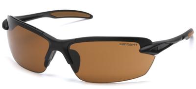 carhartt Spokane Safety Glasses CHB318D - Black Frame / Sandstone Bronze Lens