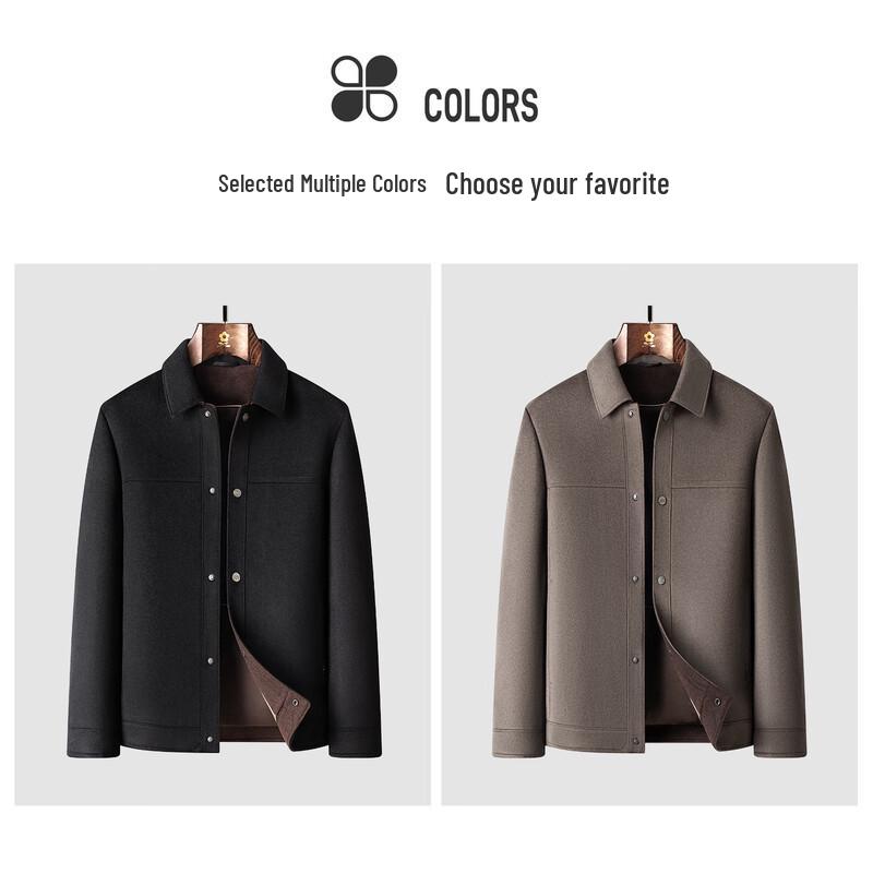 MONTAGUT Men's Wool & Cashmere Blend Winter Jacket