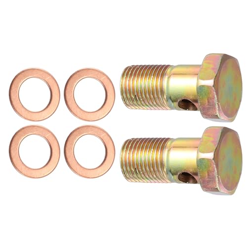 

Emsoulnioi Banjo Hose Tool 2pcs Mating Banjo Bolt Brake Fitting Adapter Kit M16x1.5 M16x1.5mm