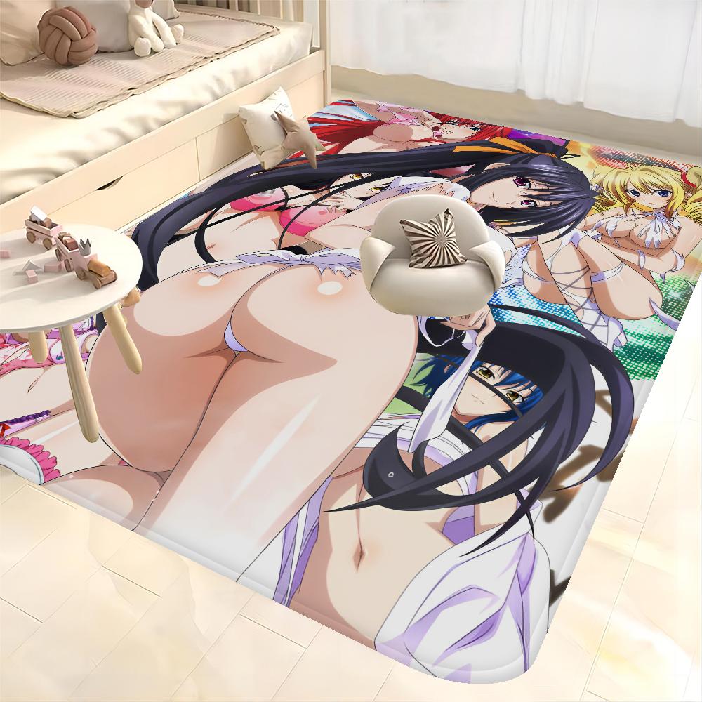 Cartoon High School DxD Entrance Door Mat Washable Non-Slip Living Room Sofa Chairs Area Mat Kitchen Welcome Doormat