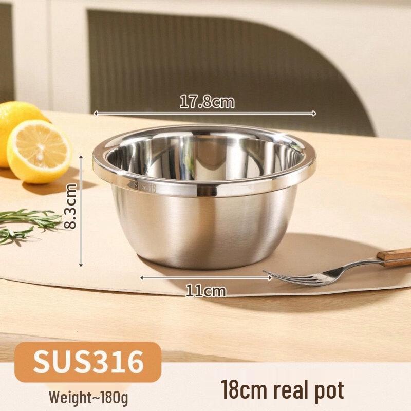 Многоцелевая кухонная миска ZISIZ из нержавеющей стали 304