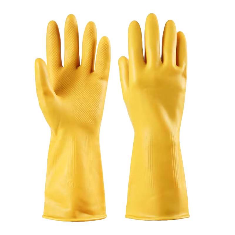 Thickened Rubber Latex Work Gloves One Size