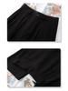 Women's Grey Wide-Leg Suit Pants for Spring 2025 - Casual, Draped, Loose-Fit, Slimming, Straight-Leg Style for Spring and Autumn.
