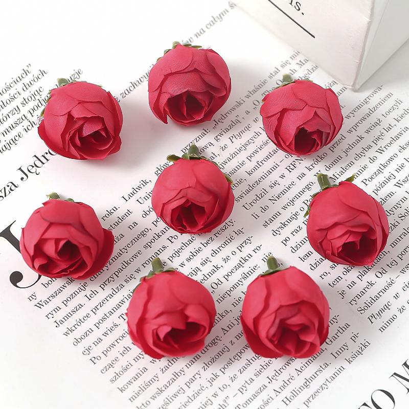 20/30Pcs Wedding Decoration Rose Artificial Flowers Silk Fake Flower for Home Room Decor DIY Craft Garland Gift Table Accessorie