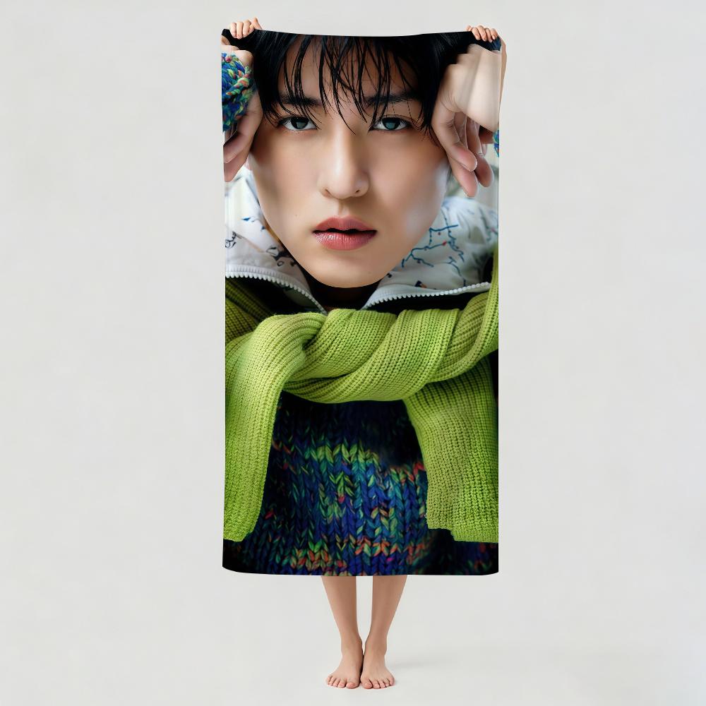 Japanese model R-Ren M-Meguro Towel Drying Bath Towel Applicable To Light Swimming Camping Yoga Beach Out