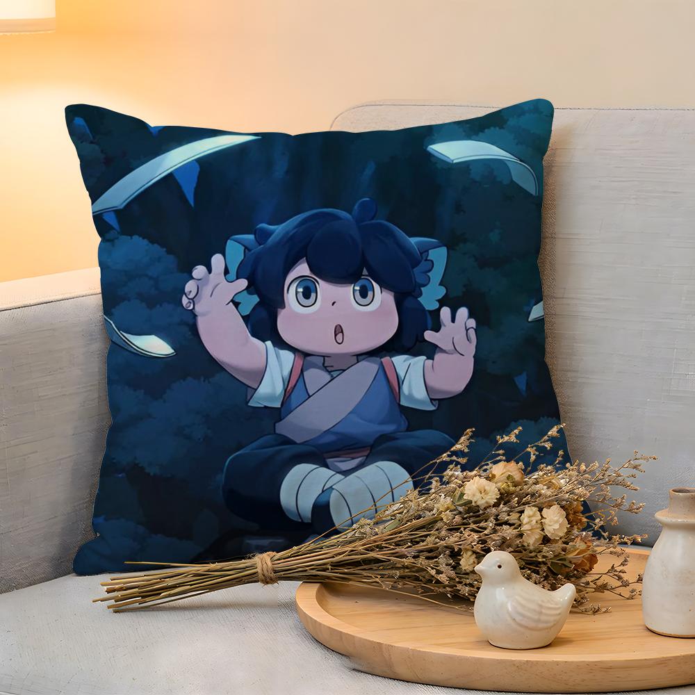 Cushion Cover  Linen  SkinFriendly Soft Decorative Case For Sofa Home Decor Kwaii Anime The Legend Of Hei Pillow cover