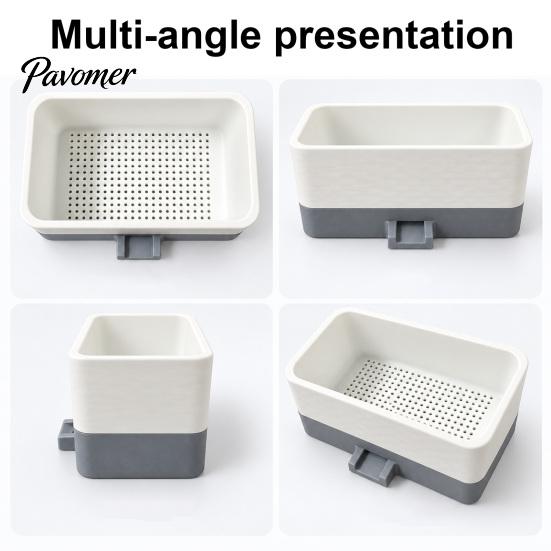 Anti Clogging Sink Strainer Kitchen Basket, Detachable Plastic Fine Mesh Filter, Easy Stable Buckle Filter Cleaning And Clog Prevention Garbage
