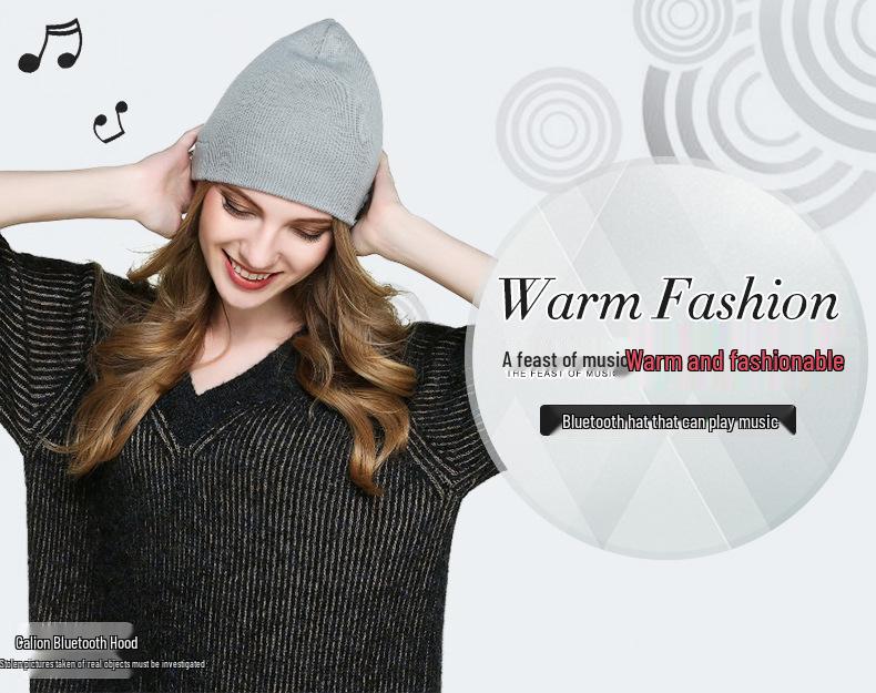 Wireless Bluetooth Headphone Beanie: Warm, Knitted, Removable, Washable, and Perfect for Calls & Music