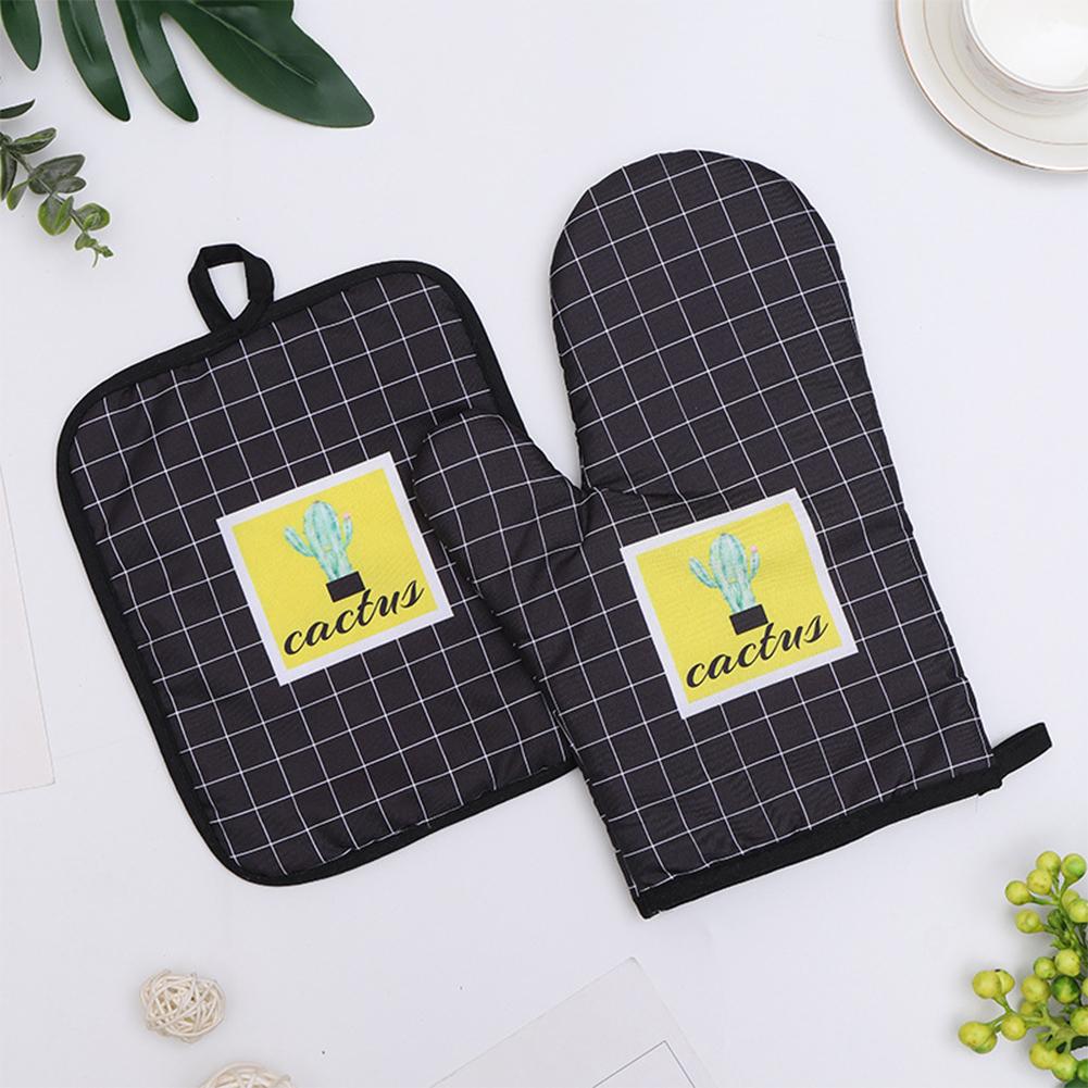 

Fashion Pattern Kitchen High Temperature Resistanct Insulation Pad Microwave Oven Baking Gloves Style 3 #1