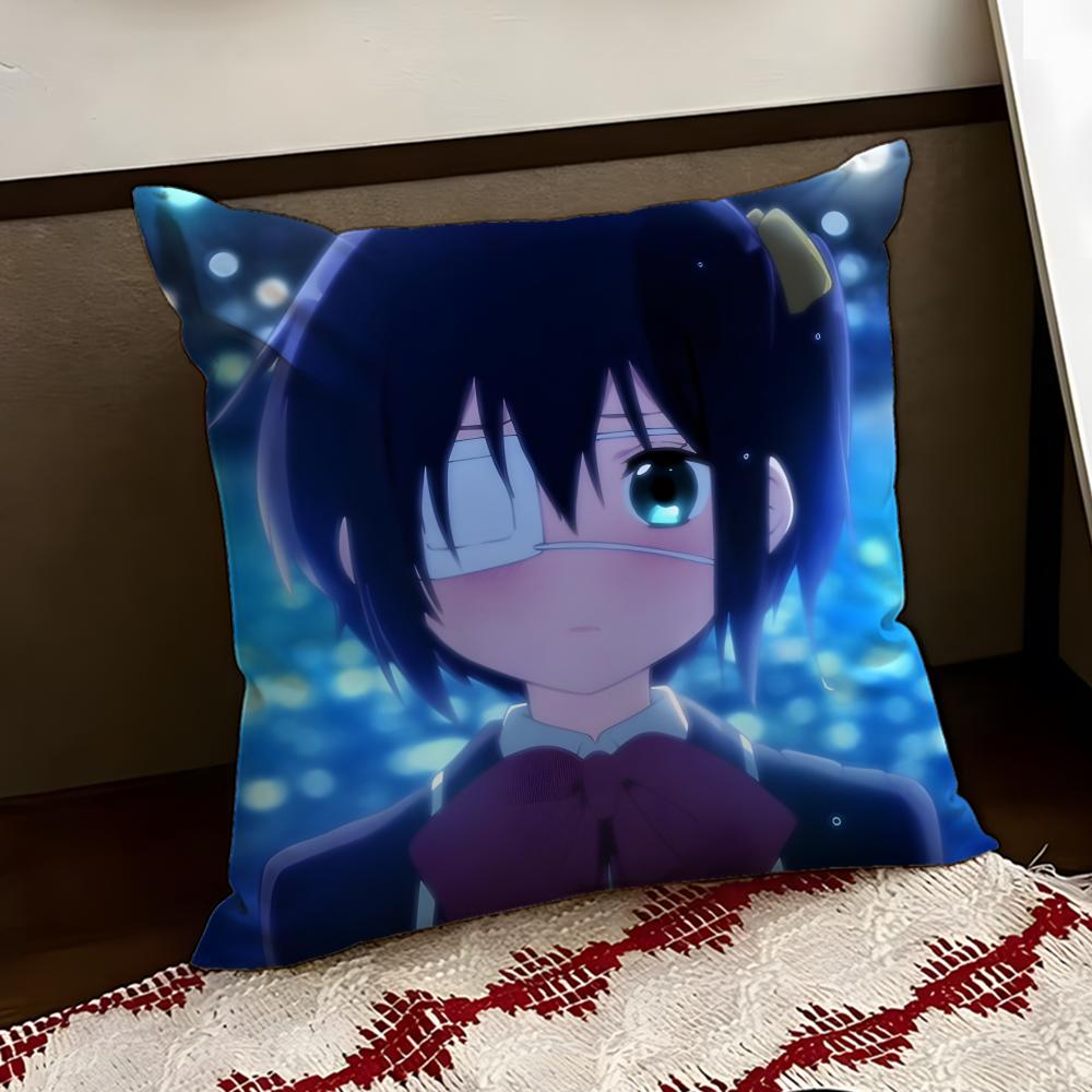 Love Chunibyo  Other DDelusions Cushion Cover Reversible Soft Durable Pillo Cover Home Car MultiScene Use for Daily Comfort