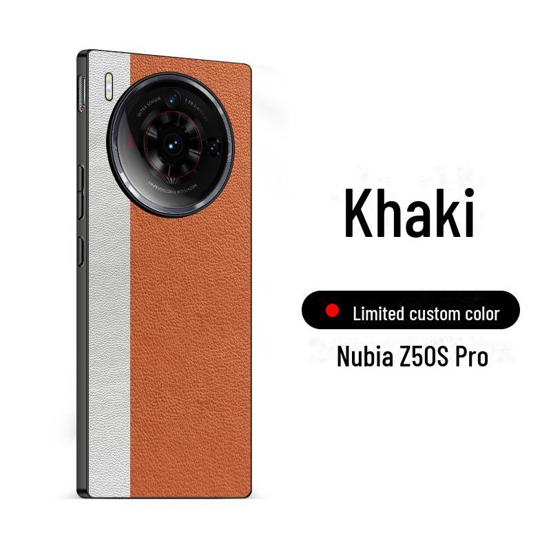 Nubia Z50S Pro/Z60S Pro Anti-Fall-Schutzhülle aus Leder, limitierte Auflage, gespleißtes Design