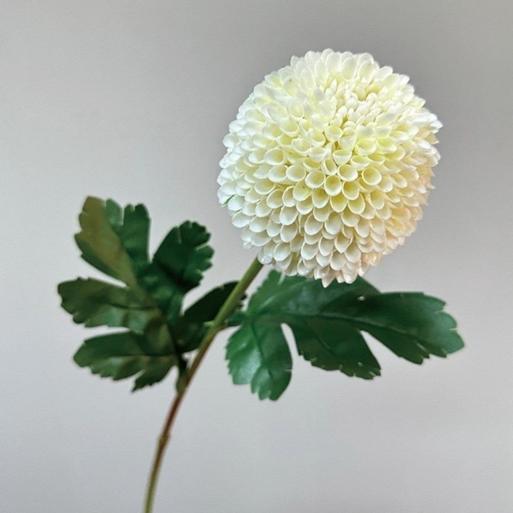 Silk Cloth Simulation Chrysanthemum Onion Ball Branch DIY Floral Materials Fake Flower Ball Soft Green Flower Hydrangea