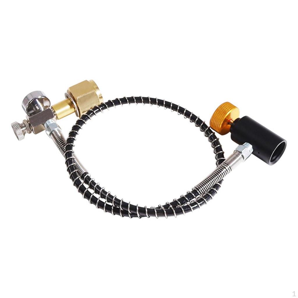 CO2 Cylinder Refill Adapter Accessories Hose BP 1600Bar Filling Soda Tank, WP 630Bar for 4
