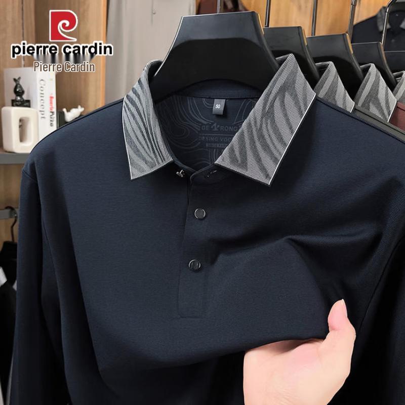 Pierre Cardin 2026 Men's Long-Sleeve Polo T-Shirt