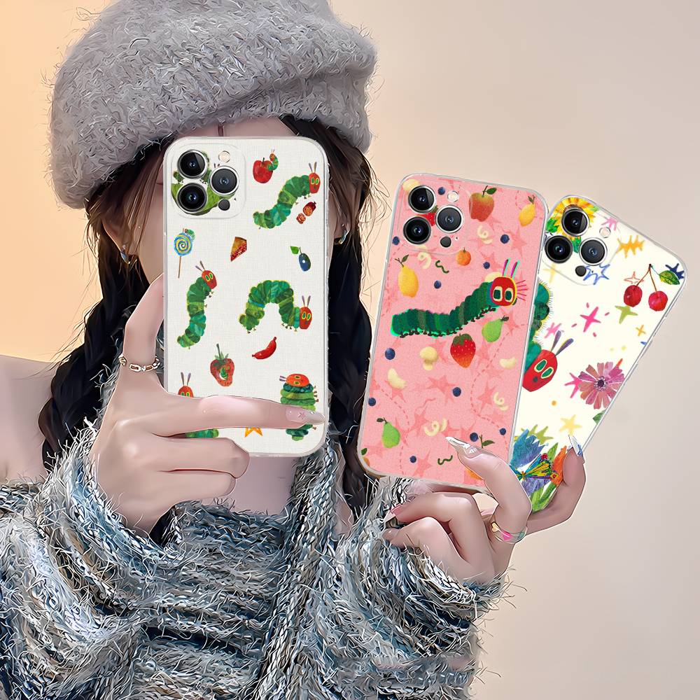 The Very Hungry Caterpillar Fit For IPhone 16 15 Promax Phone Case IPhone 14 11 12 High End 13 Pro Silicone