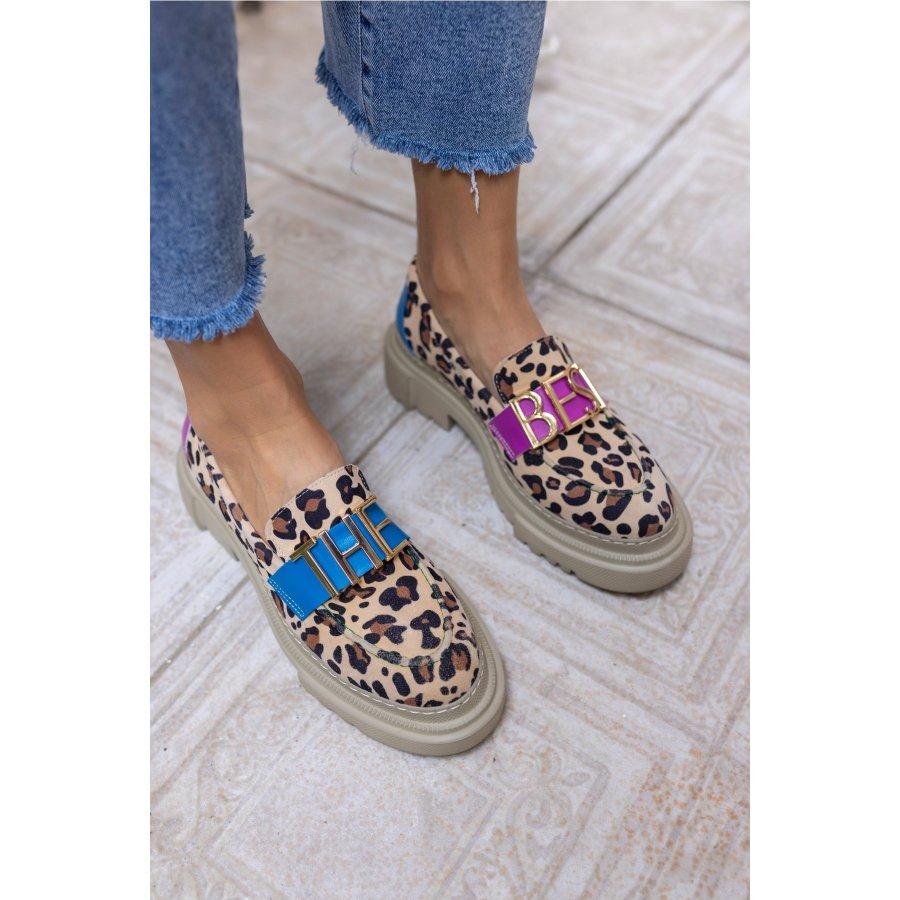 Women's Genuine Suede Casual Shoes Loafers