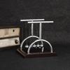 Newtons Wiege Balance Stahlkugel Lehrmaterial Physik Wissenschaft Pendel Desktop Spielzeug Stressabbau Geschenke Heimtextilien