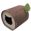 Wear-Resistant Foldable Stump Cat Bed & Claw Tunnel - Non-Stick Hair, Multifunctional Semi-Enclosed Hiding Spot
