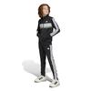 Adidas Tiberio Tracksuit Set and Unisex KQG66 Two 150 Kids' (Top Bottom) - - Top Black/White/Grey Bottom Black/White (JY0509)