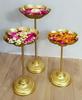 Taj Bowls Set Candle Stands Urli Tealights and Oil Diya | Golden Puja Home Festival Wedding Birthday Indoor Outdoor Anniversary