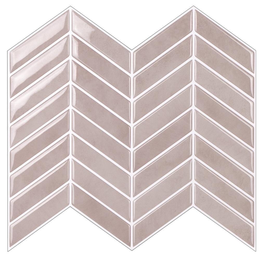 Self-adhesive Peel and Stick Backsplash 10" x 10" Stick Tile Wallpaper  for Kitchen Bathroom