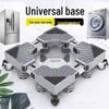 Adjustable Appliance Base with Storage and Shockproof Feet for Washer & Refrigerator