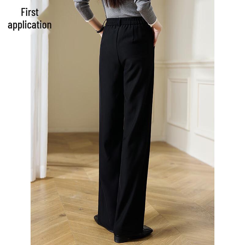 Women's High-Waist Straight-Leg Casual Suit Pants