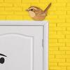 Wooden Bird Door Topper Lifelike Bird Door Corner Frame Sign for Home Wall Decor Housewarming Gift for Bird Lovers