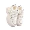 Spring and Autumn popular mesh breathable inner height increase women's shoes 2025 thick-soled women's sports shoes soft-soled non-slip dad shoes w