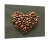 GLASS PROTECTIVE PLATE FOR STOVE 60x52 COFFEE
