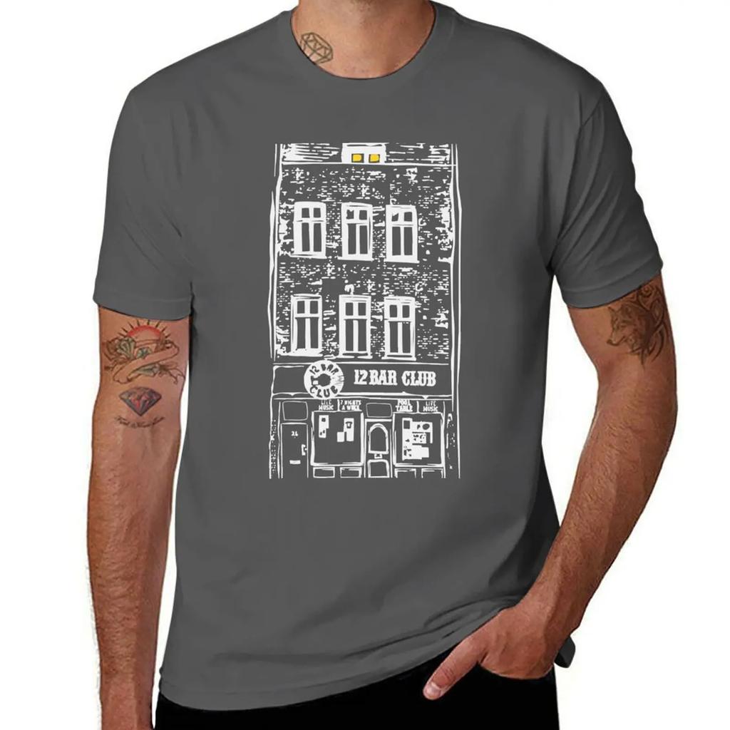 12 Bar Club London T-Shirt Blouse oversized graphic tee cheap stuff black t-shirts for men