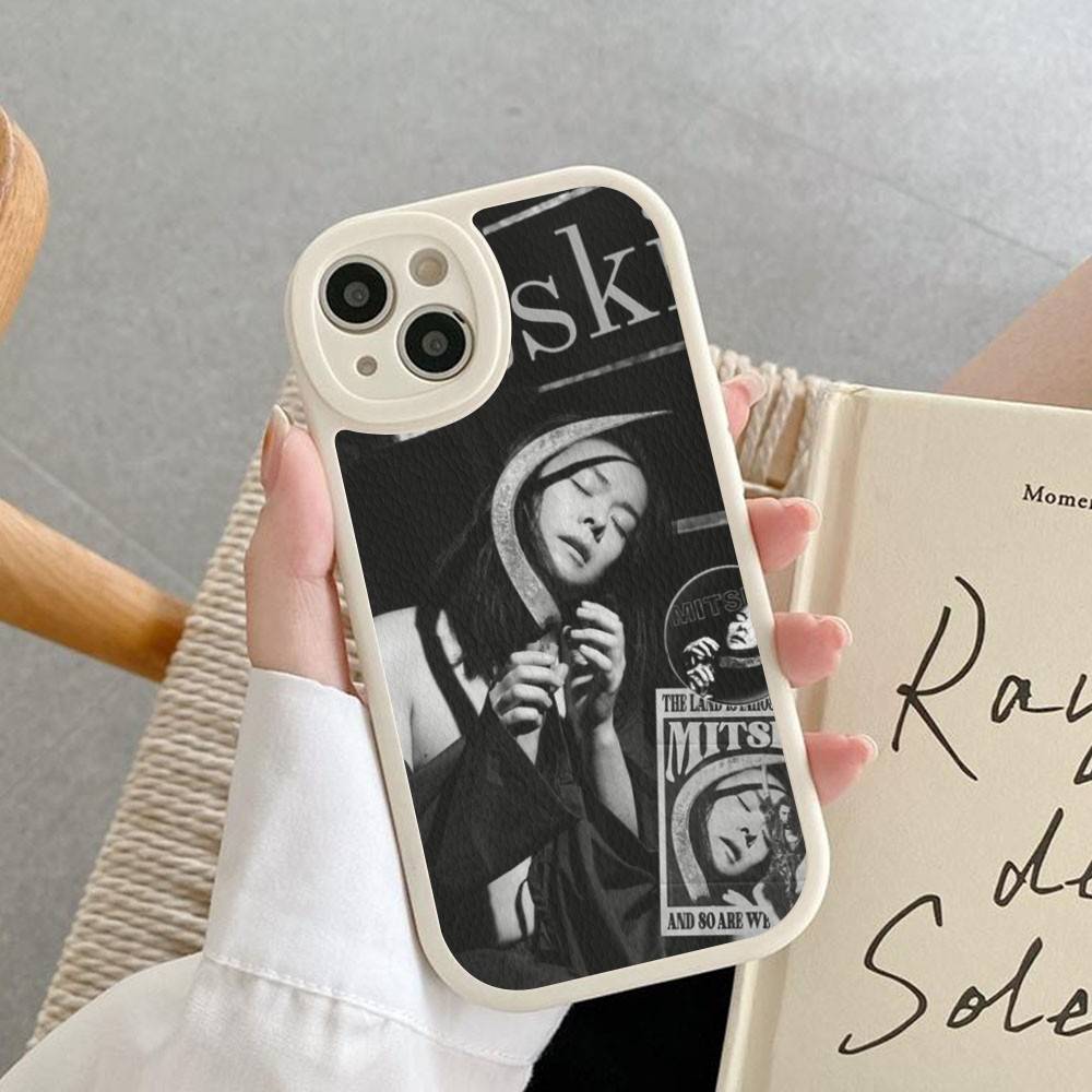 Popular Singer M-Mitski For iPhone 16 15 14 16E 13 12 11 Pro Max Plus Phone Leather Case