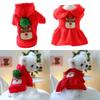 Hooded Dog Coat Christmas Elk Pullover for Cold Weather Two-Legged Dress Puppy Indoor Outdoor Use Dress Outfits