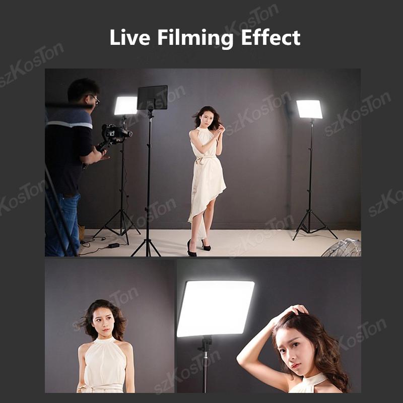 LED Photo Studio Light Video Lighting Portable Video Recording Photography Panel Lamp With Stand for Youbute Game Tiktok Makeup