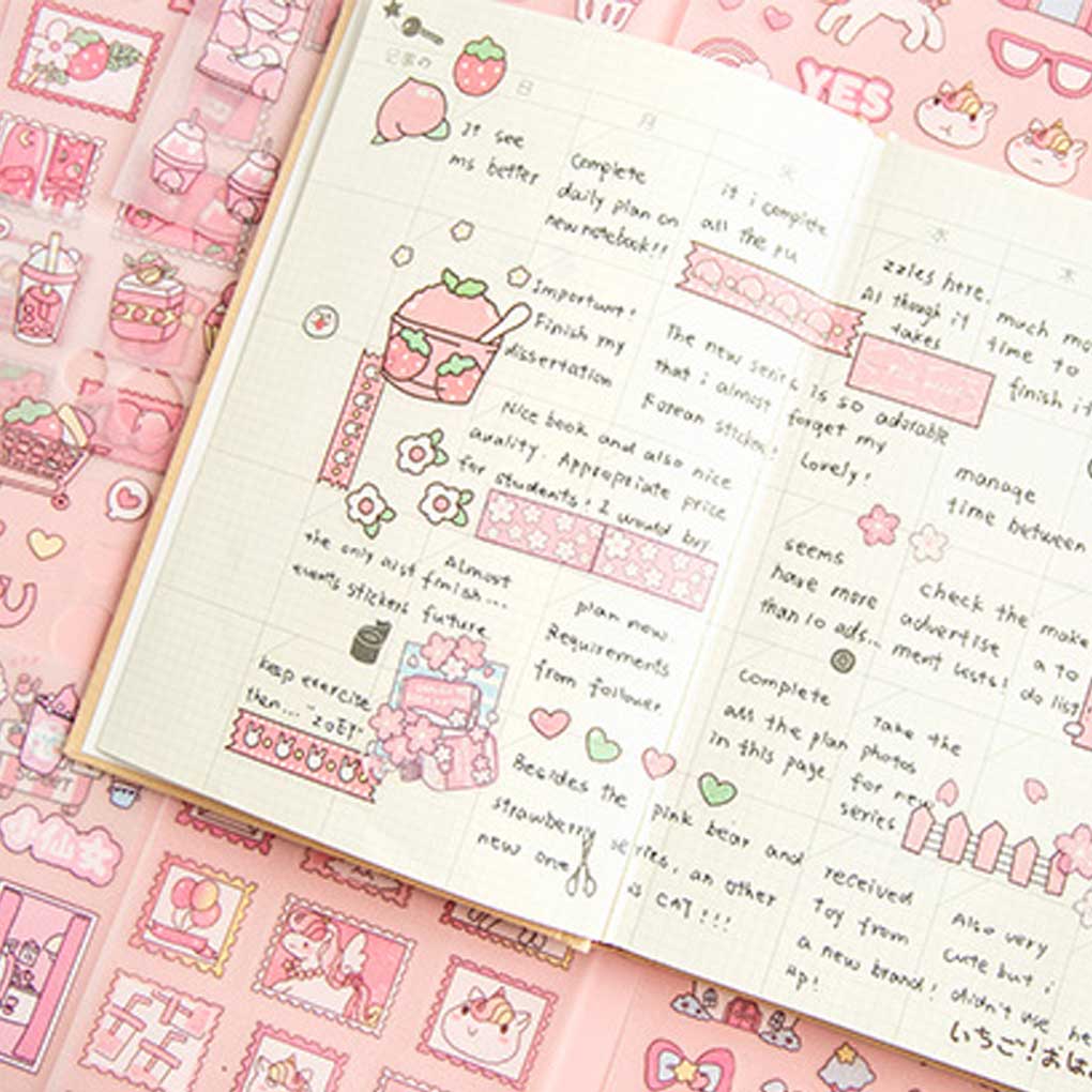 Pattern Sticker DIY Decoration Stickers Children Scrapbooking Cute Decal School Student Stationery Decorative Supply
