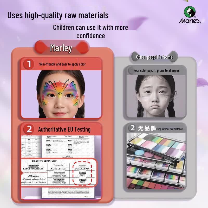 Maries Kids Water-Soluble Face and Body Paint Set