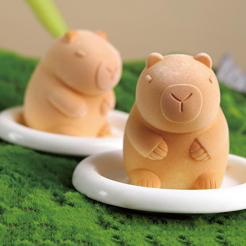Cute Capybara Pudding Mold Mousse Silicone Mold Cake Milk Jelly Mold Cartoon Capybara Cake Decoration Baking Bakery Tool