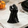 Niche Gotische Verzamelingen Dansend Lijkwade Man en Vrouw Beeldje, 3D Geprint Gehuifd Skelet Spookachtige Cadeaus Standbeeld, Donkere Esthetiek Tafelblad Decoratie,