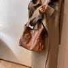 Retro Women's PU Leather Handbag Large Capacity Shoulder Bags Ladies Soft Leather Crossbody Bags for Daily Commute Work Shopping and Weekend Outings