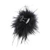 Women Hair Clip Faux Feather Decor Anti-slip Teeth Back Head Hair Claw Cartoon Styles Shark Hair Clip Hair Accessories