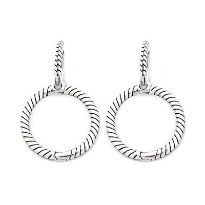 Pandora Moments Charm Double Hoop Earrings 299562C00