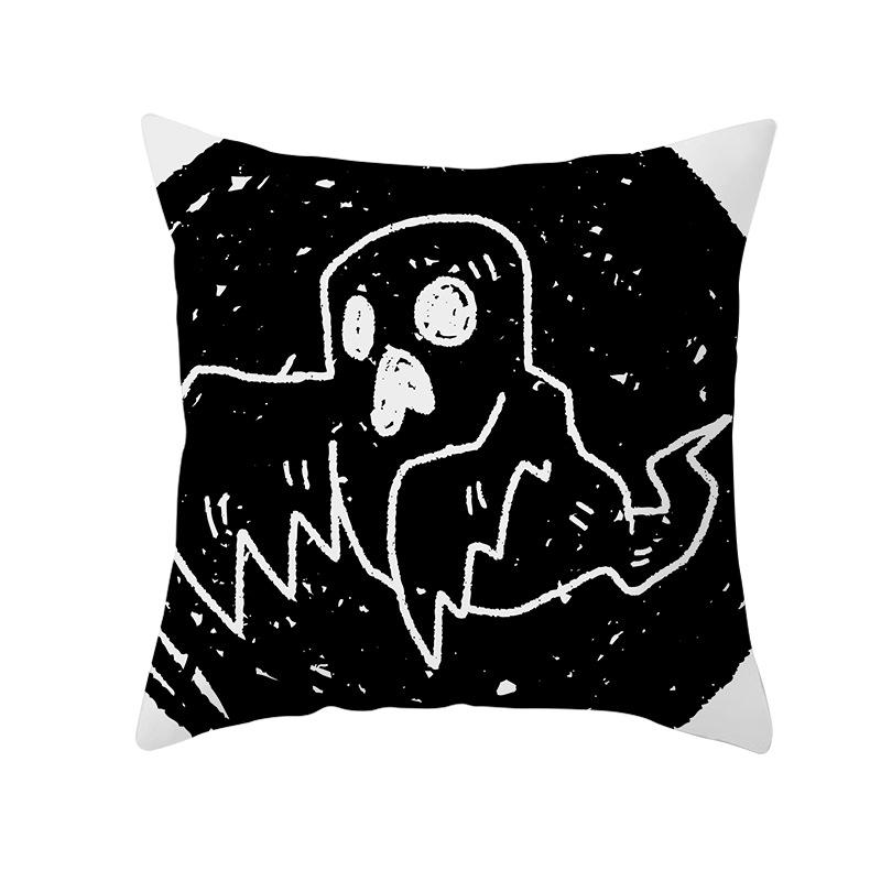 Sofa Cover Pillowcase Car Cushion Throw Home Decor Halloween Skull