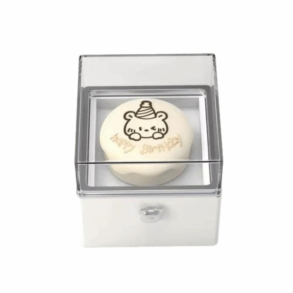 Valentýnský medvídek otočná prstýnková krabička úložná krabička dárková krabička k narozeninám pro milovanou osobu