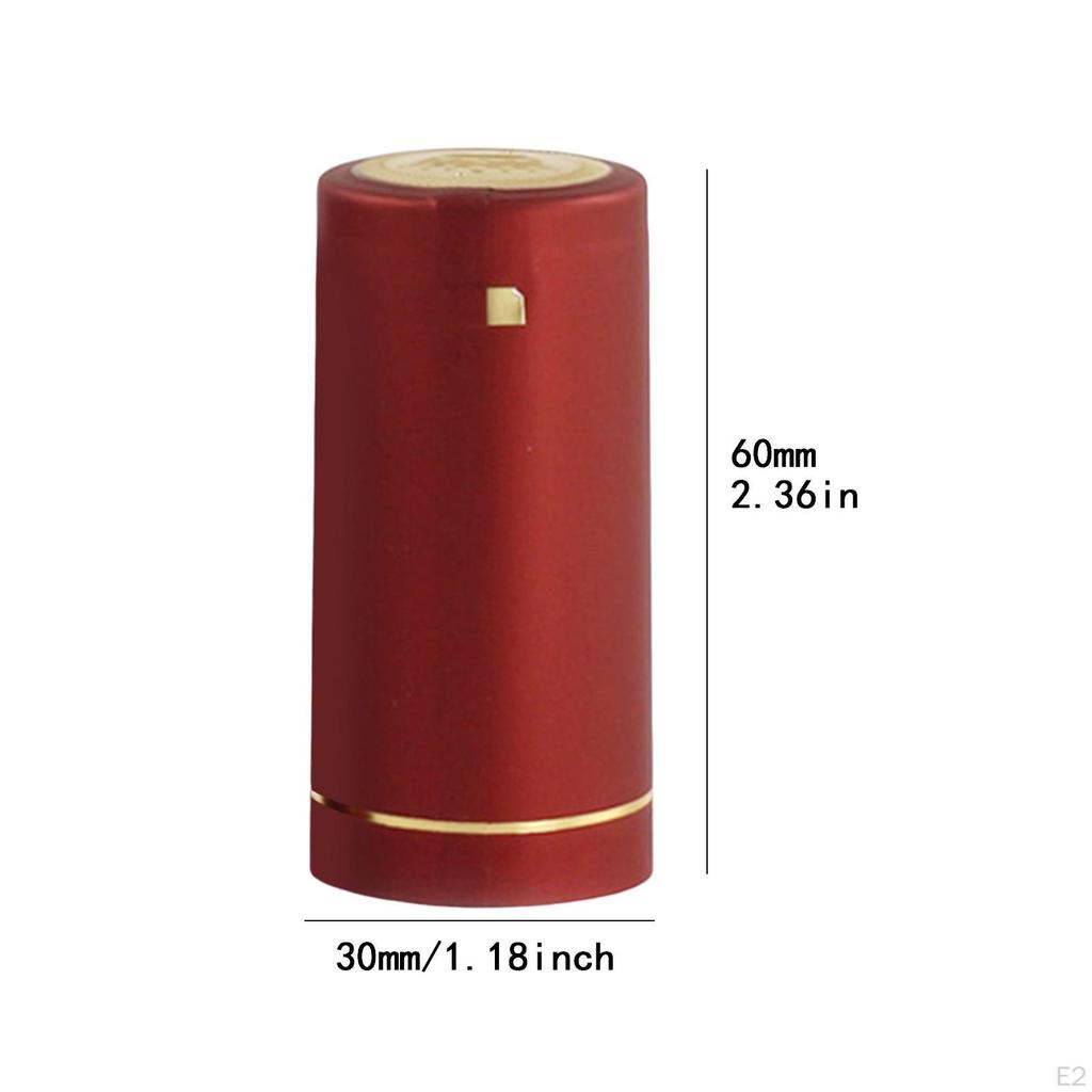 100 Pieces Bottle Heat Shrink Ules Top Covers Wrap