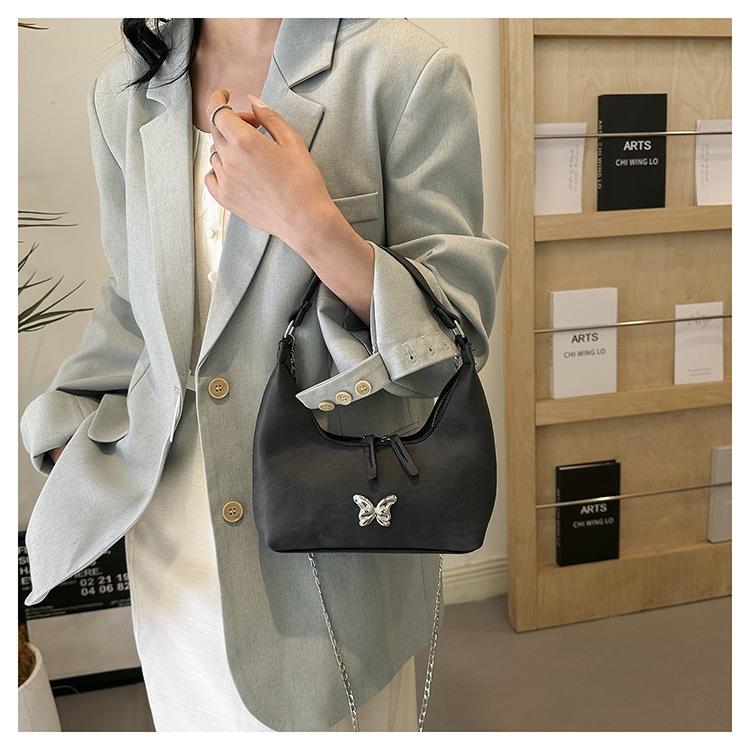 Fashion Korean Style Handbag 2024 Spring New Versatile Instagram One Shoulder Underarm Bag Dumpling Bag for Women
