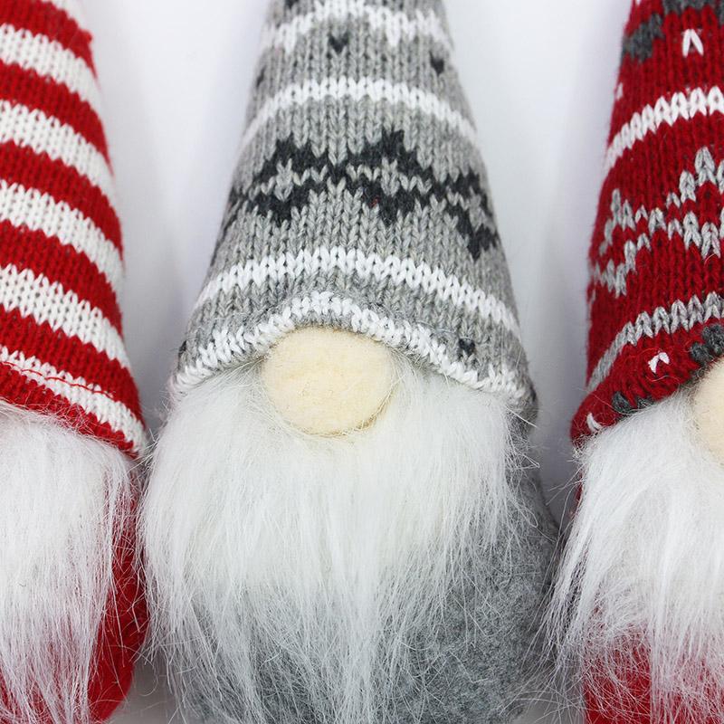 (4 Pieces/bag) 15.5cm Christmas Faceless Person Set Pendant Christmas New Year Decoration Doll Cute Creative DIY