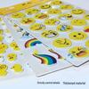 Rainbow Smiley Face 3D EVA Stickers - DIY Holiday Decor & Kids' Rewards